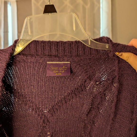 Dark Purple with Golden Stars Taylor Swift Speak Now (Taylor’s Version) Cardigan - Picture 6 of 6